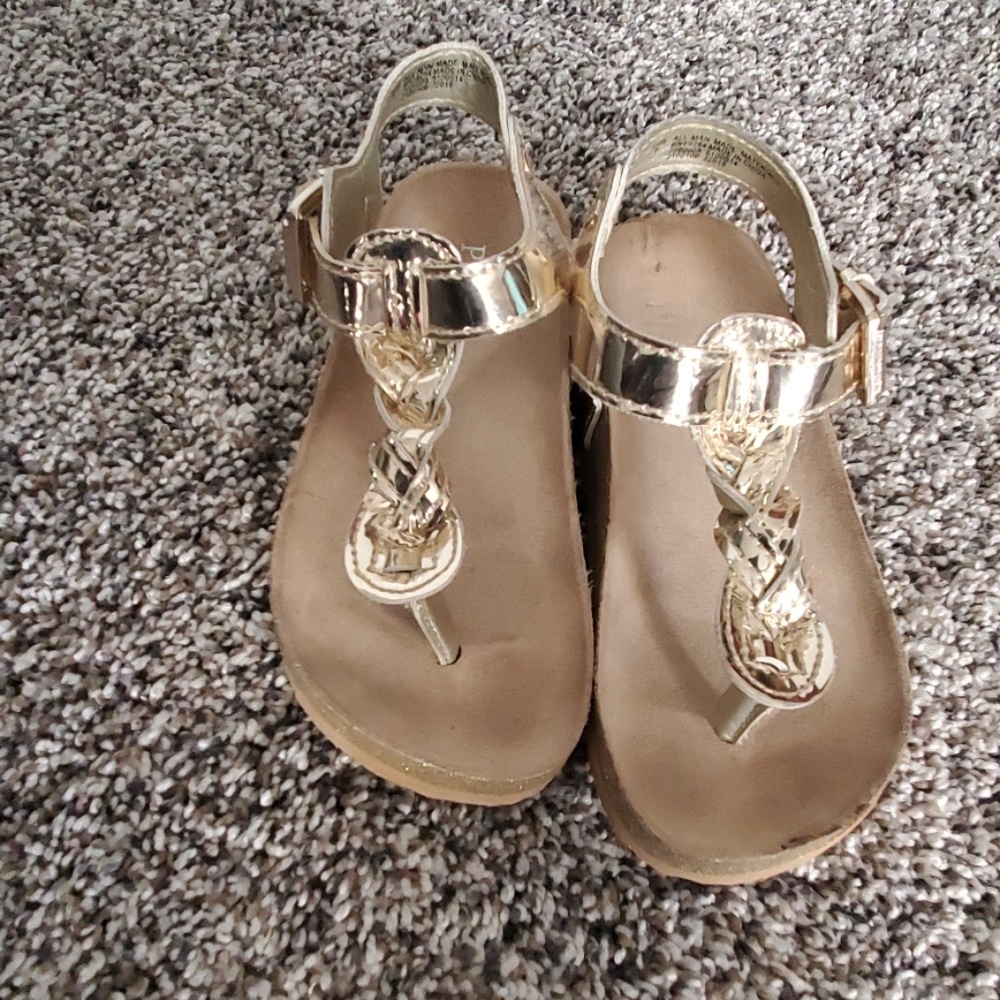 Gold sandals